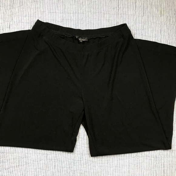 Karen Kane Black Wide Leg Black Plus Size Pants - Picture 7 of 13